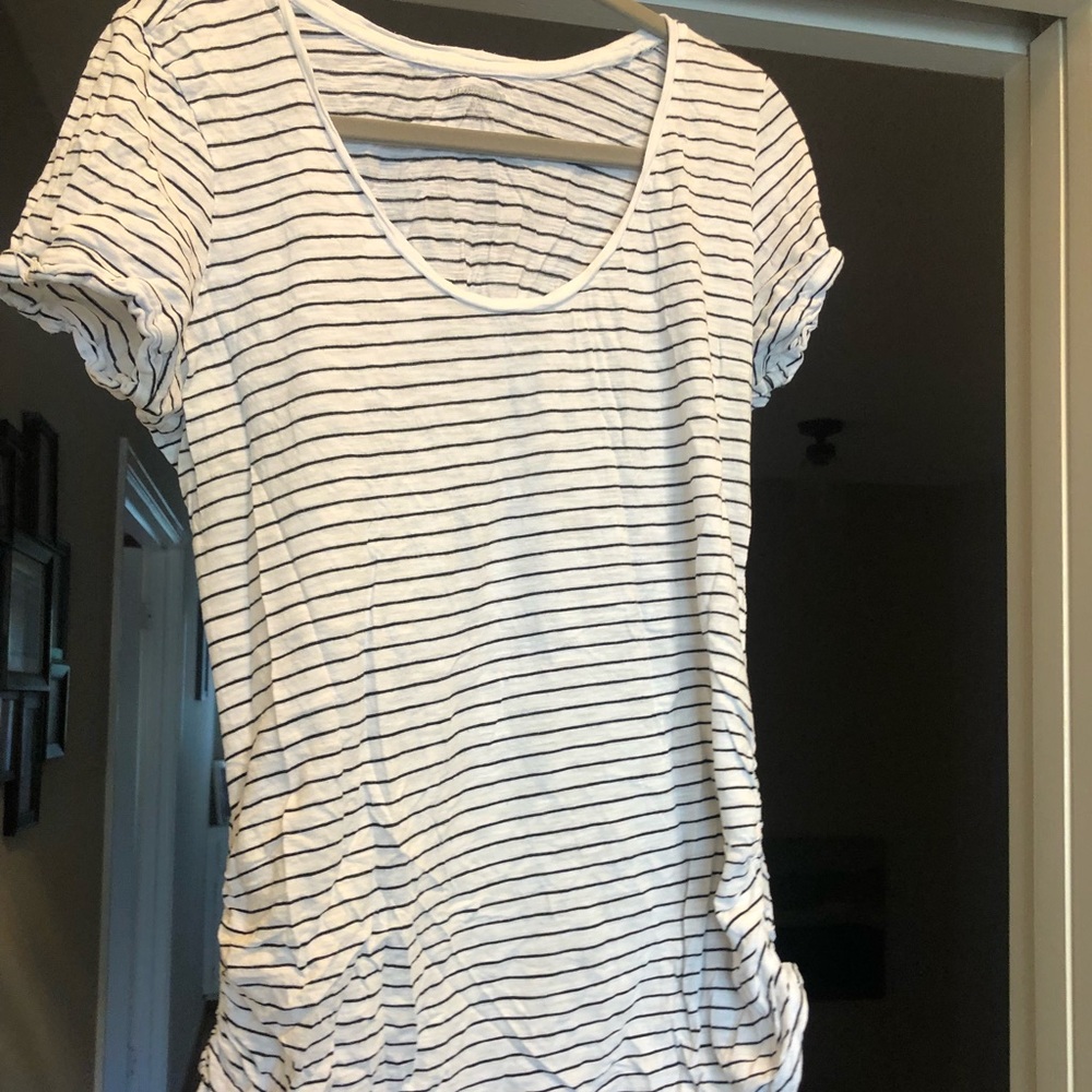 Striped basic maternity tee